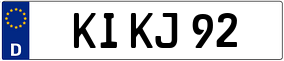 Trailer License Plate